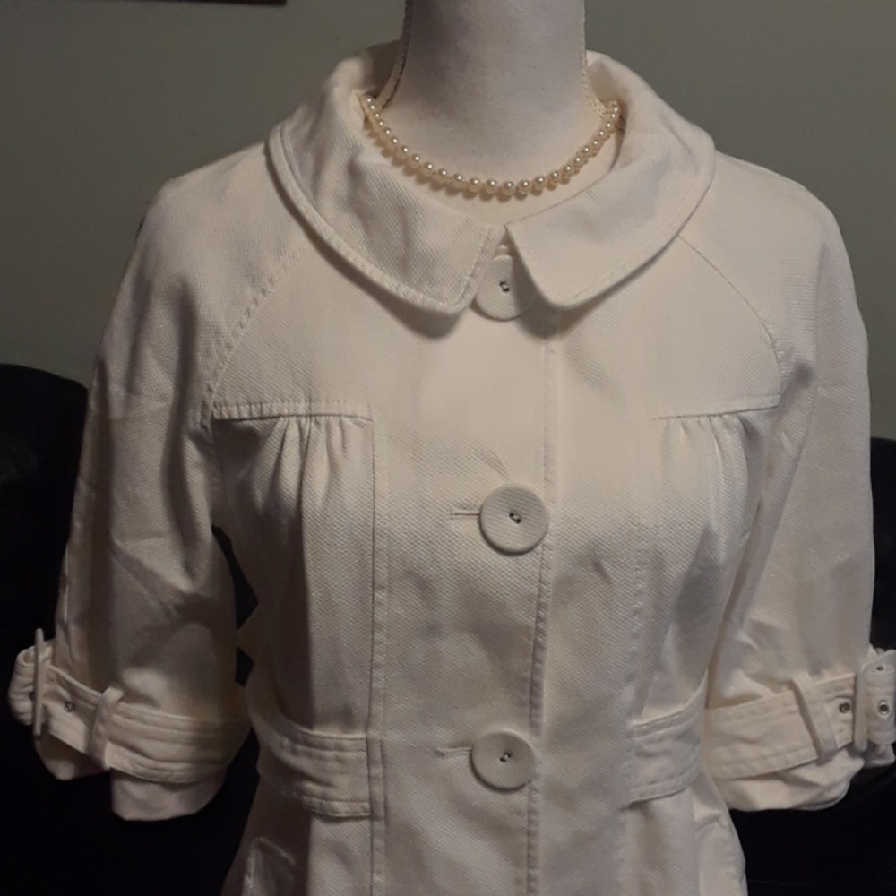 Preppy White Jacket, size 12P
